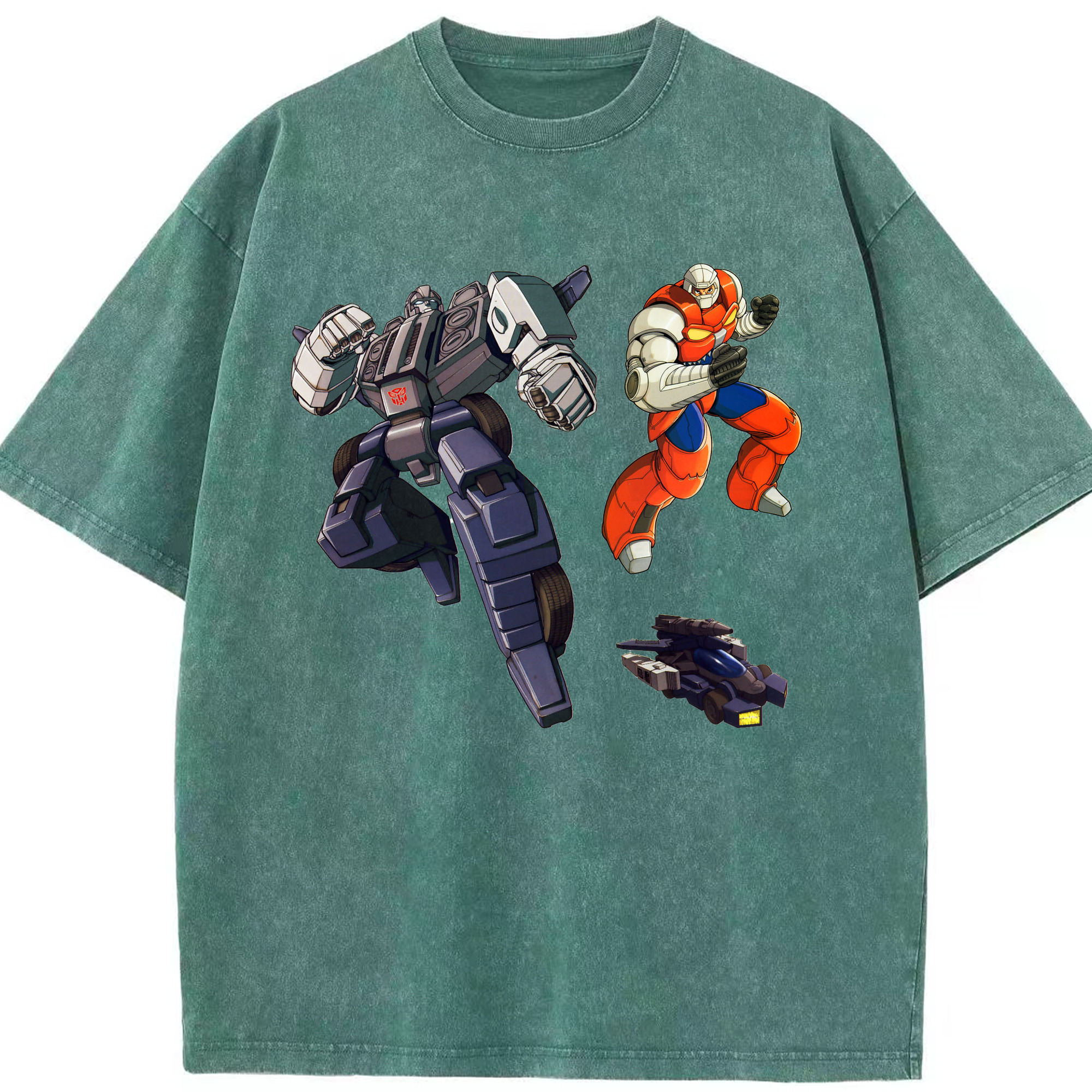 （画像用）  綿100% ヴィンテージ風 半袖Tシャツ（フロントプリント）